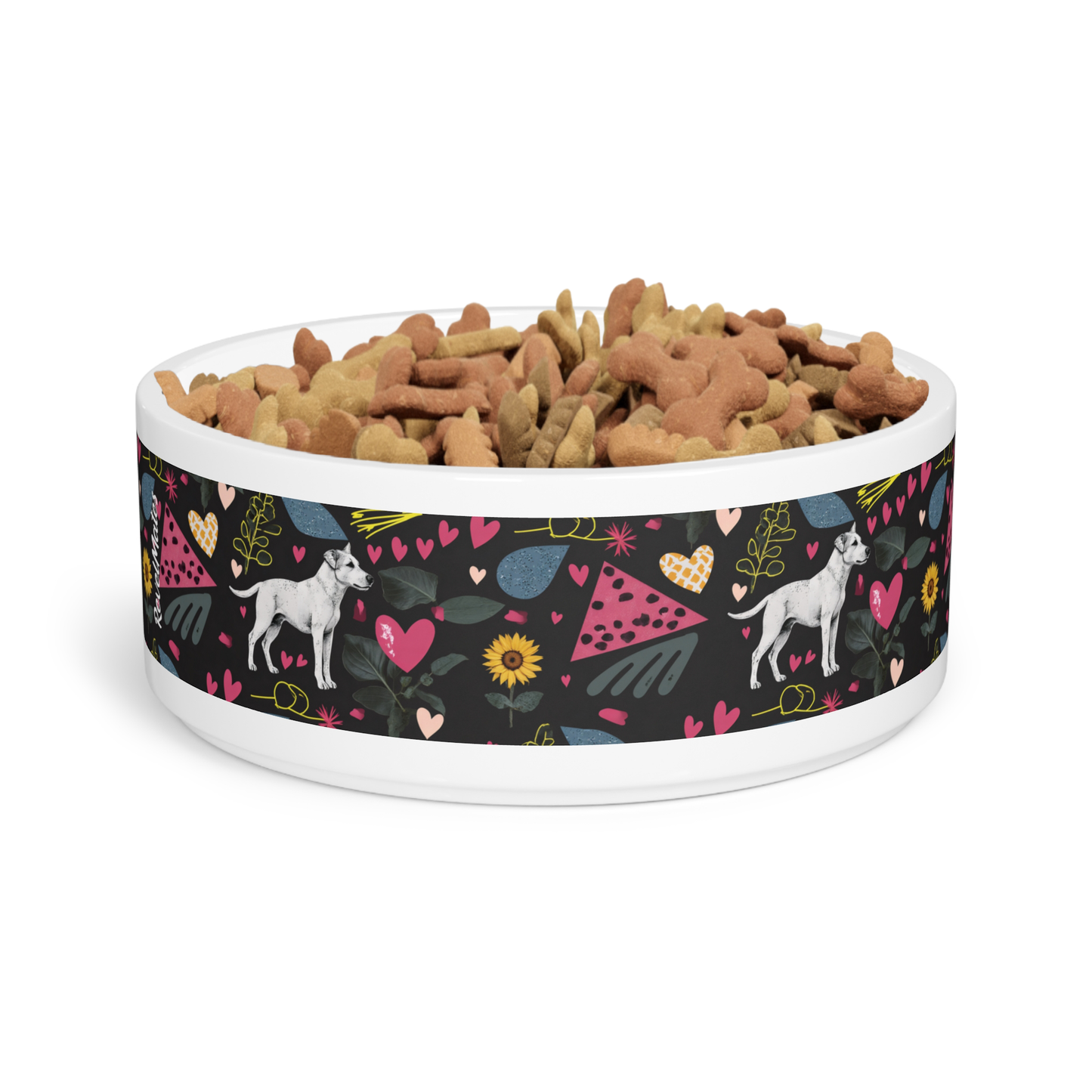 Pet Bowl 16oz (473ml) | Hearts & Tails Design