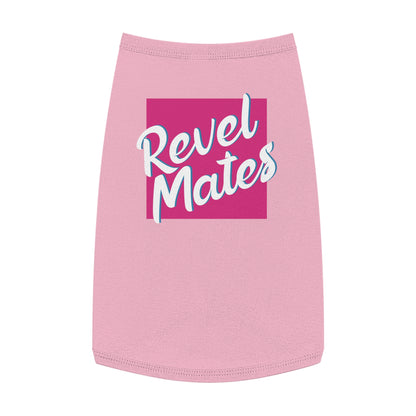 Pet T-Shirt | Fuchsia & White RevelMates Square Design | 4 colors