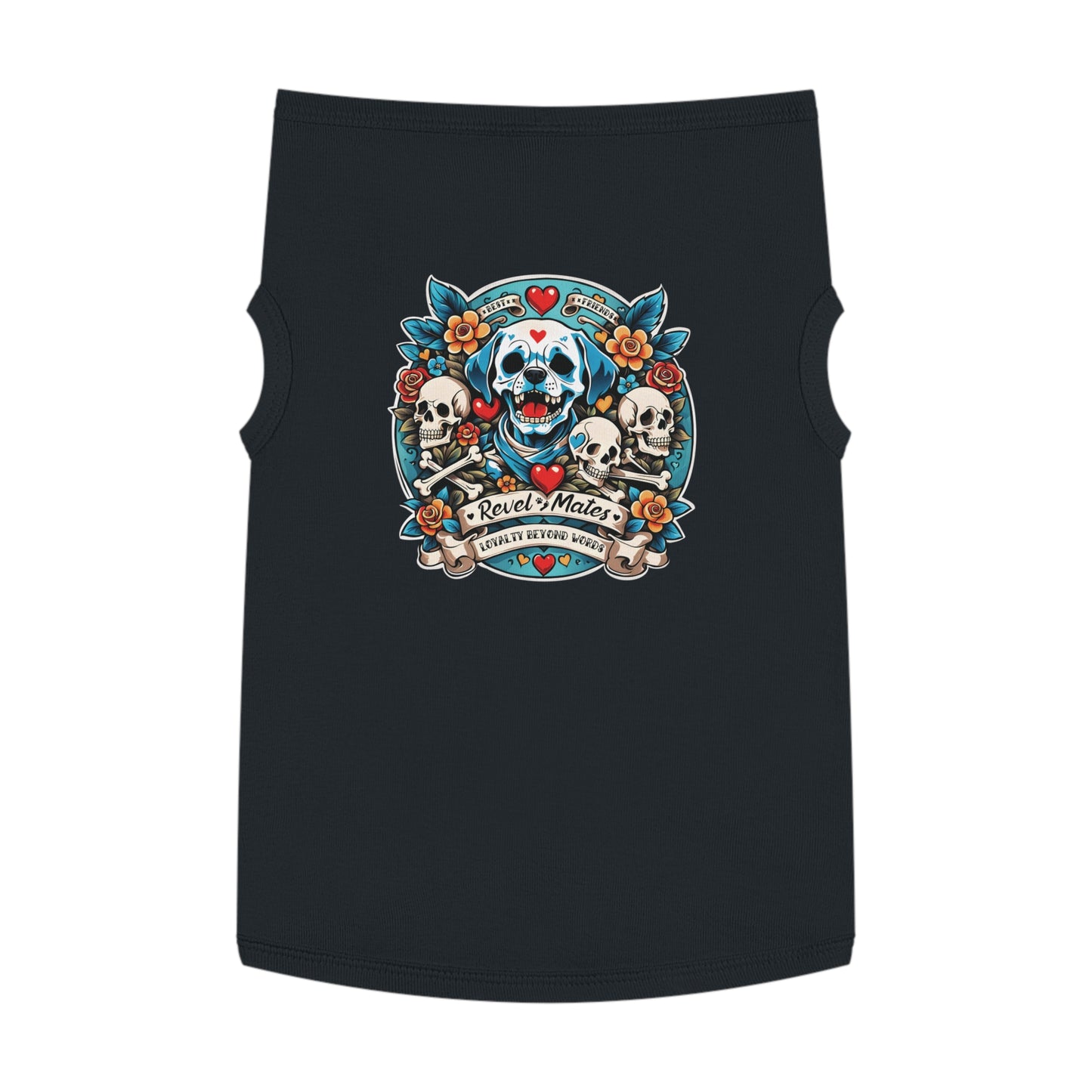 Pet T-Shirt | Dog Skull Tattoo Design | 4 colors