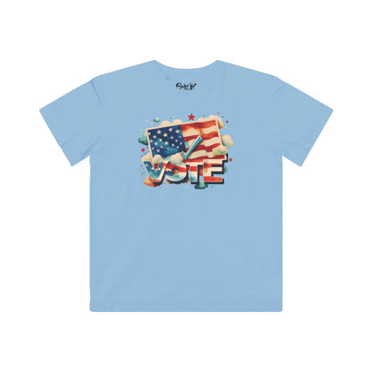 Unisex Kids Lightweight Fine Jersey T-Shirt | VOTE Watercolor Design | US Elections | 13 colors