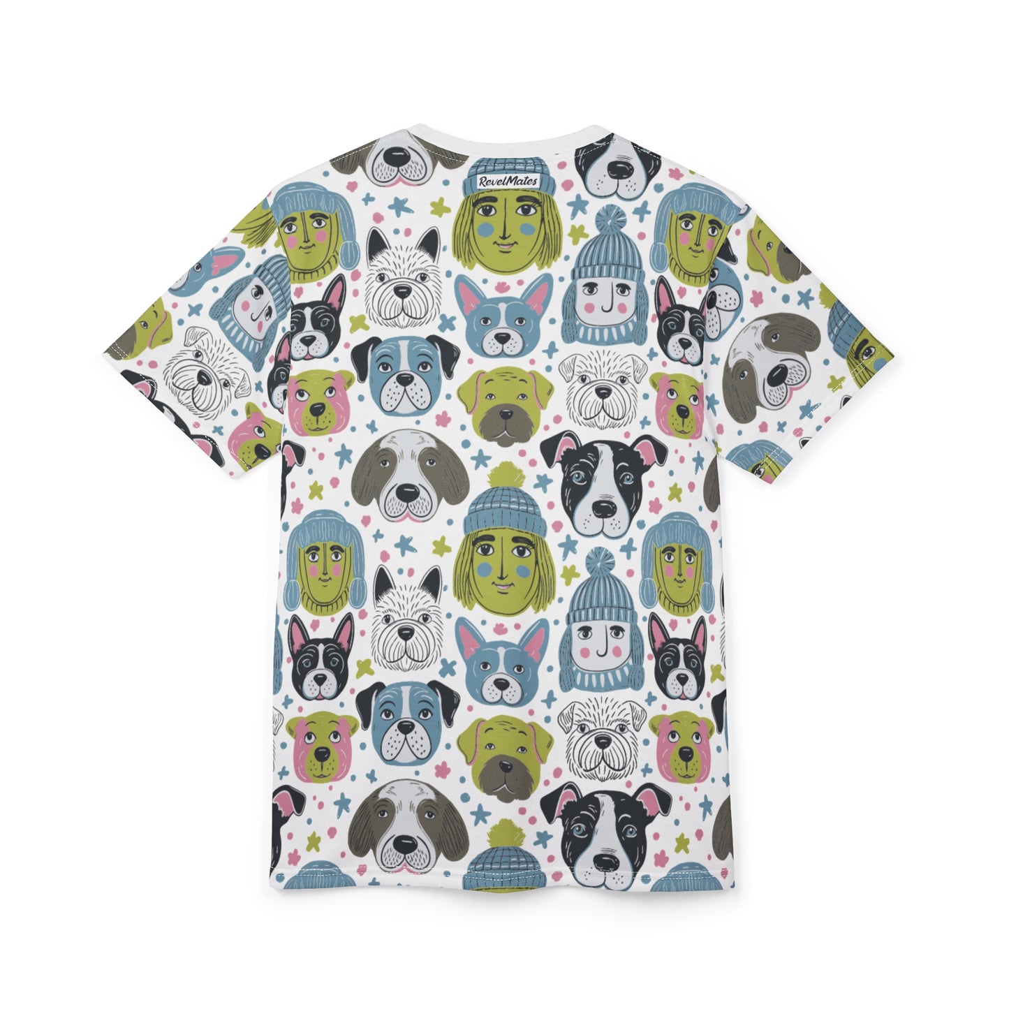 Unisex Cut & Sew T-Shirt | Winter Doggies Design