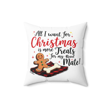 Spun Polyester Square Pillow | Ginger Cookie Mates Design | 4 sizes