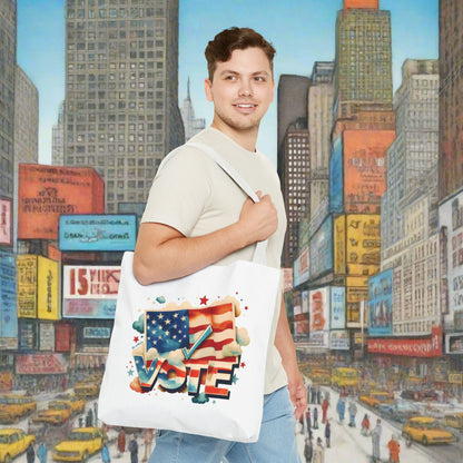 Tote Bag | All Over Print Bag | VOTE Watercolor Design | US Elections | 2 colors