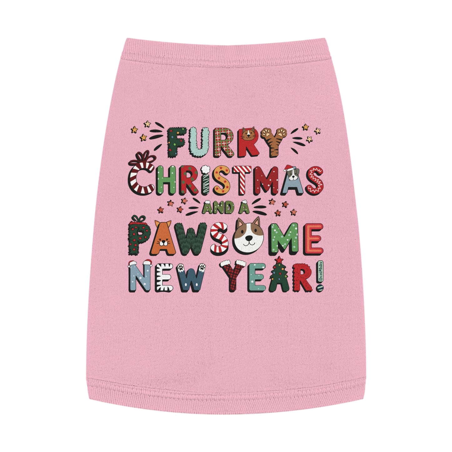 Pet T-Shirt | Furry Christmas Design | 4 colors