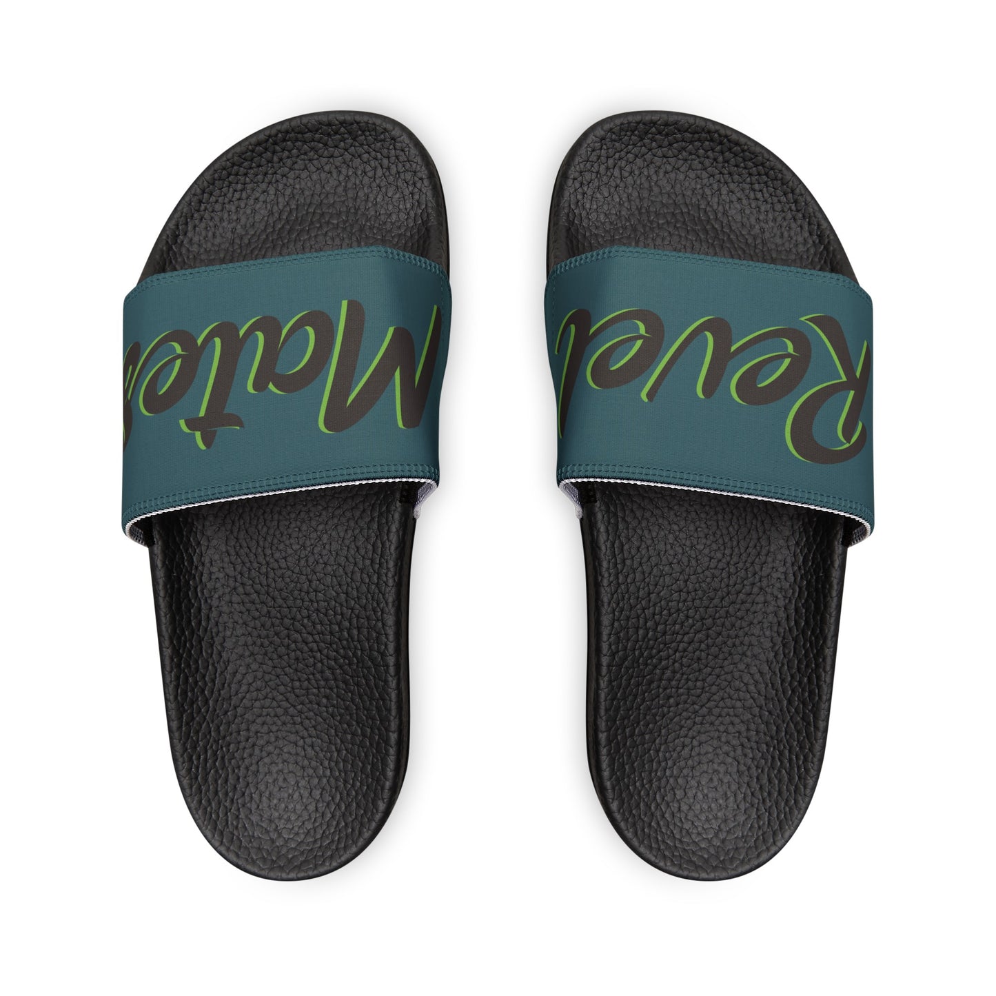 Men's Removable Strap Sandals | Turquoise & Brown RevelMates Design | 2 colors