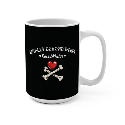 Ceramic Mug 15oz (440 ml) | Dog Skull Tattoo Design | 4 colors