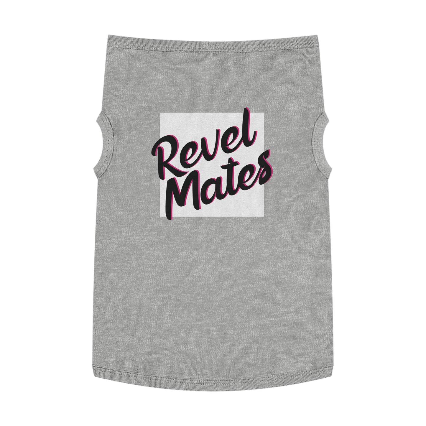 Pet T-Shirt | White & Black RevelMates Square Design | 4 colors