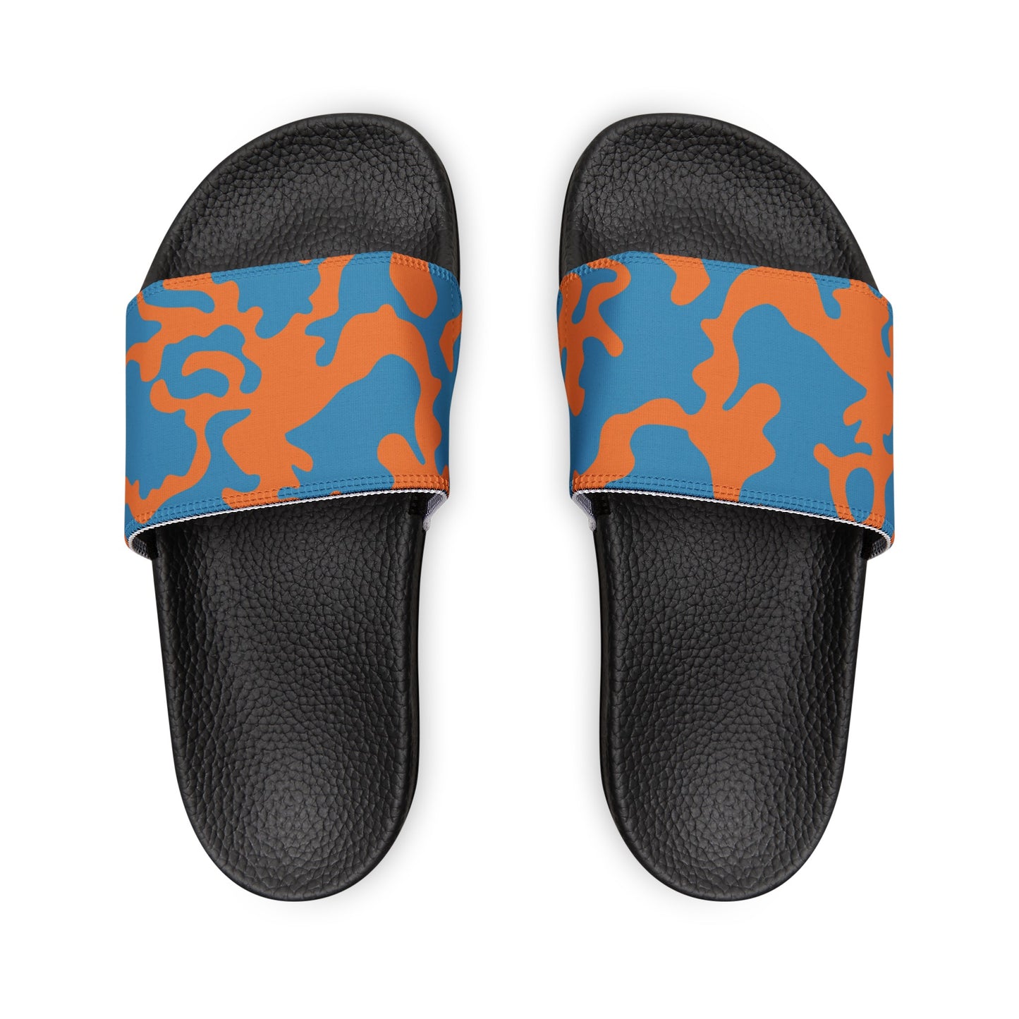 Men's Removable Strap Sandals | Camouflage Blue & Orange Design | 2 colors