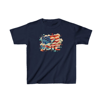 Unisex Kids Heavy Cotton™ T-Shirt | VOTE Watercolor Design | US Elections | 20 colors