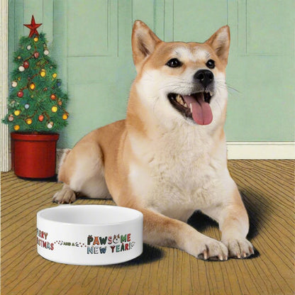 Pet Bowl 16oz (473ml) | Furry Christmas Design | 8 colors