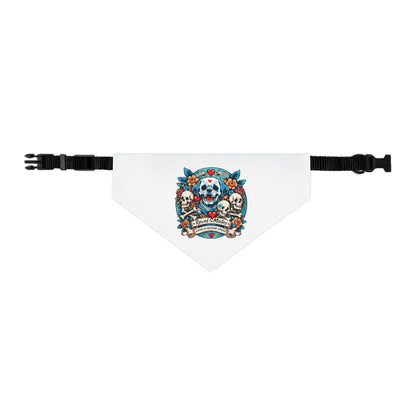 Pet Bandana Collar | Skull Tattoo Design V.2 | 2 colors