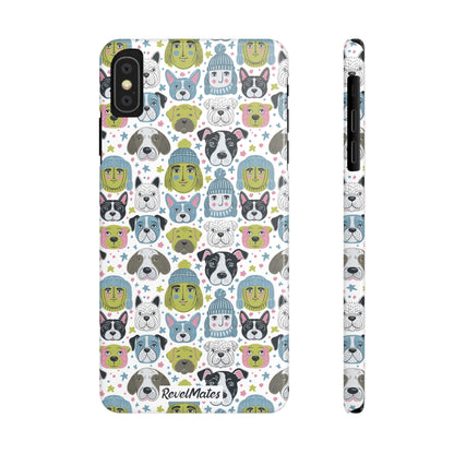 iPhone Slim Phone Case | Winter Doggies Design