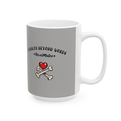 Ceramic Mug (11oz, 15oz) | Dog Skull Tattoo Design | 2 colors | 2 sizes