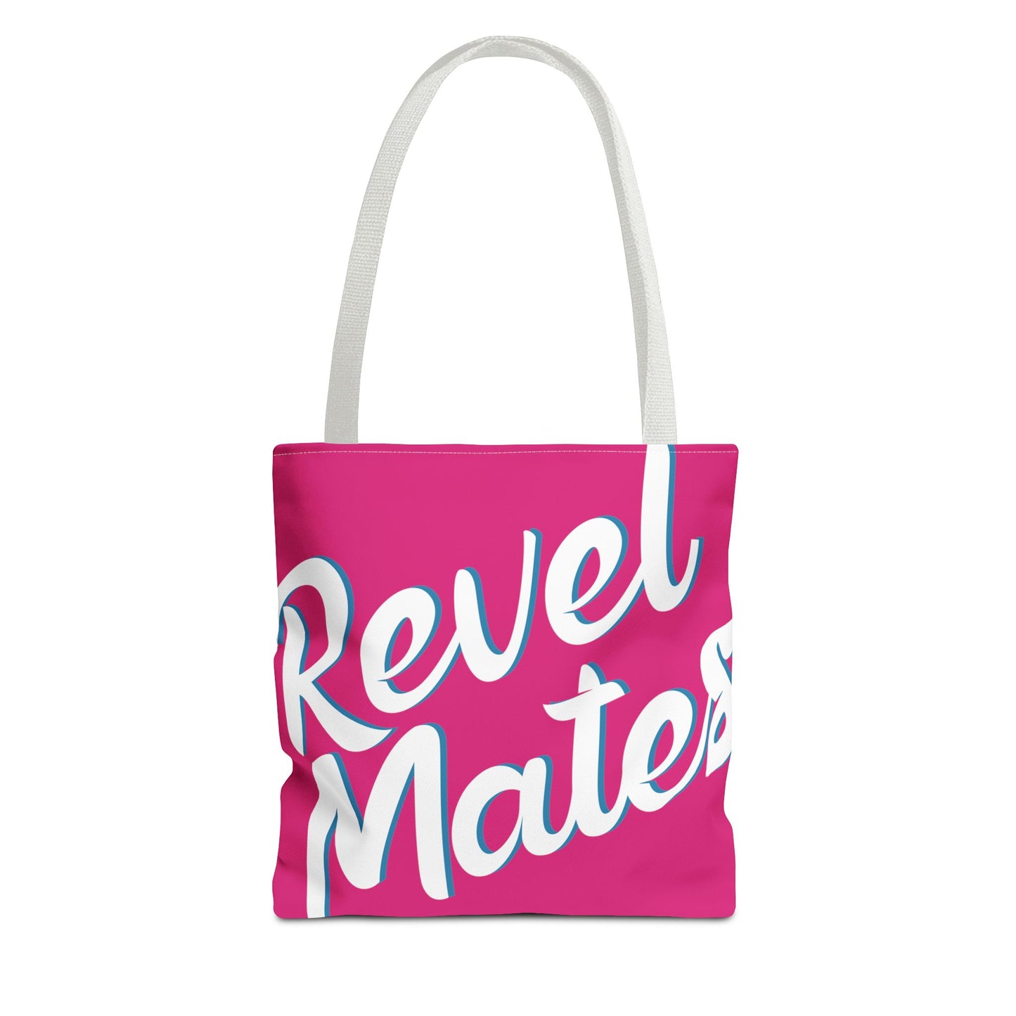 Tote Bag | All Over Print Bag | Fuchsia & White RevelMates Design