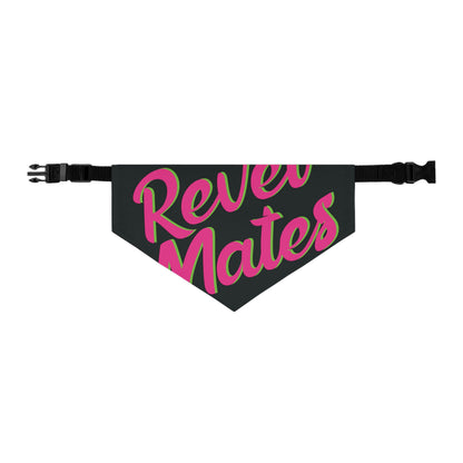 Pet Bandana Collar | Black & Fuchsia RevelMates Design