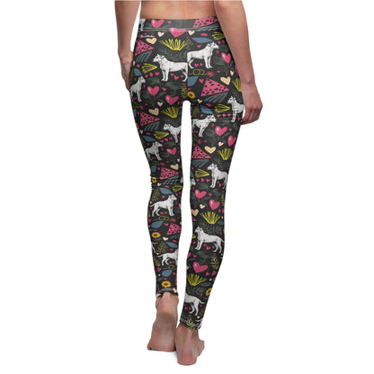 Women's Cut & Sew Casual Leggings | Hearts & Tails Design