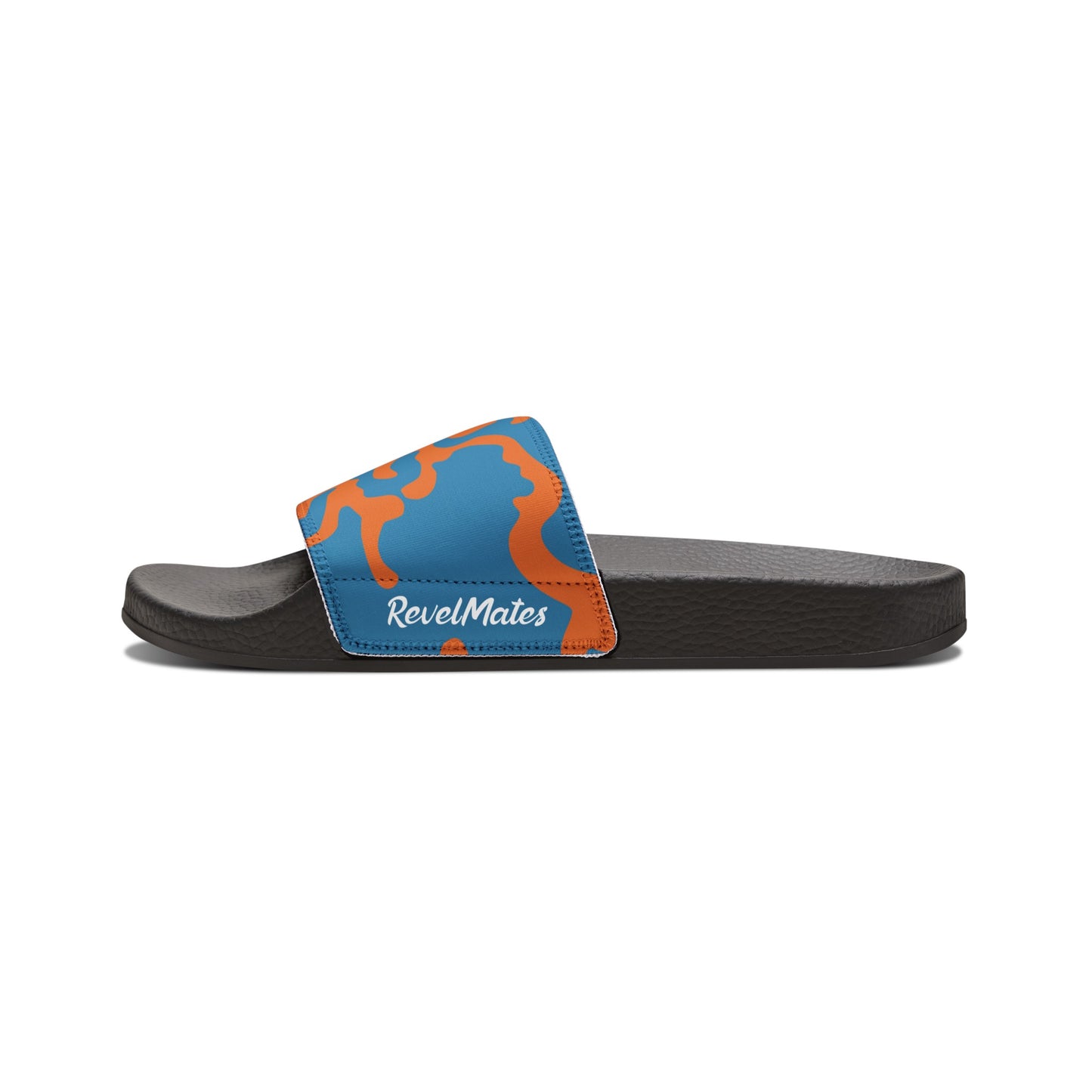 Men's Removable Strap Sandals | Camouflage Blue & Orange Design | 2 colors