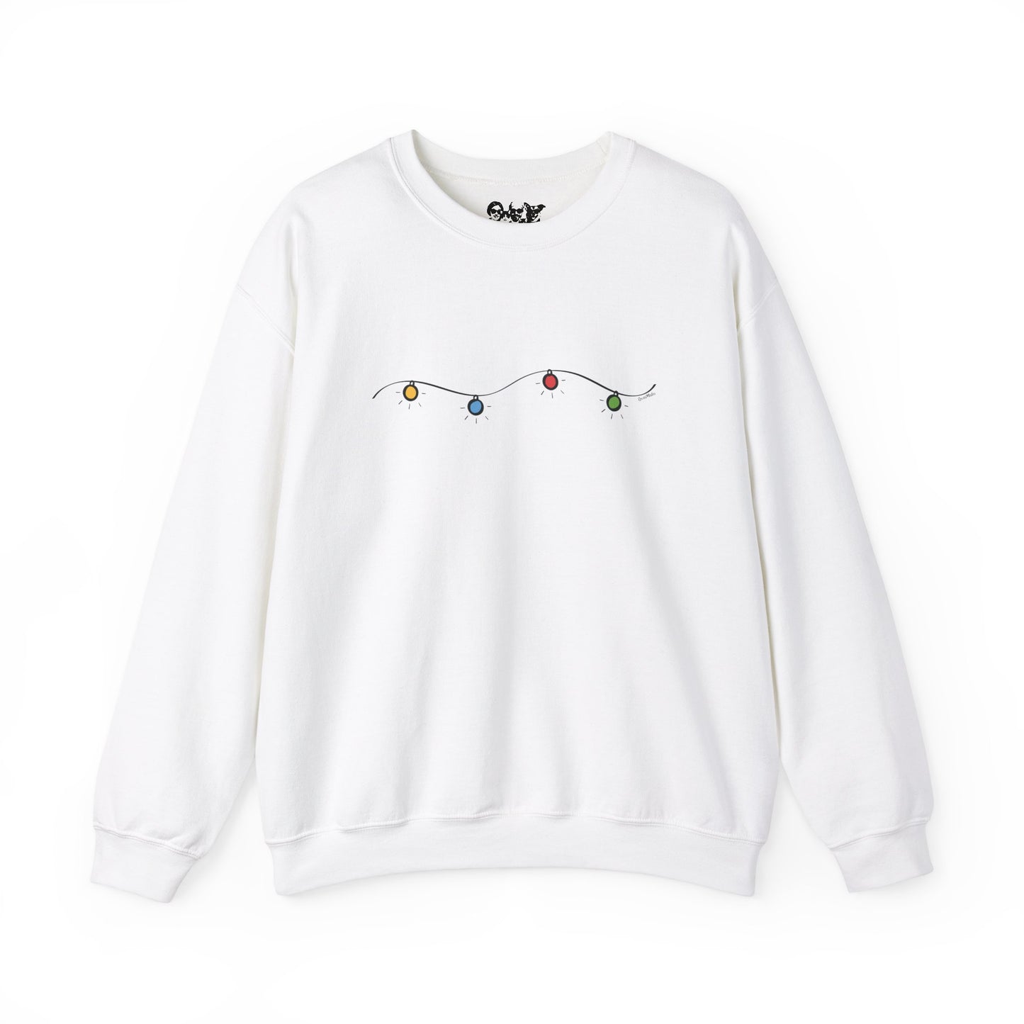 Unisex Heavy Blend Crewneck Sweatshirt | Christmas Lights Design | 8 colors