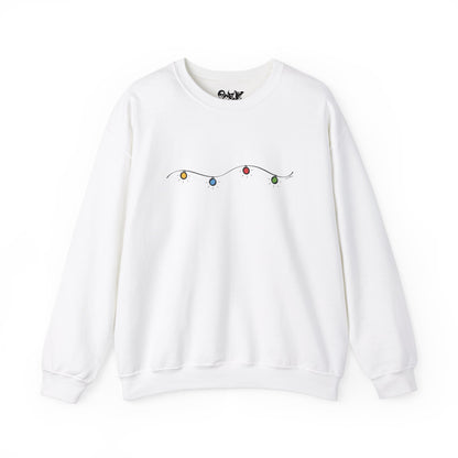 Unisex Heavy Blend Crewneck Sweatshirt | Christmas Lights Design | 8 colors