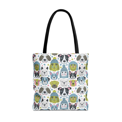 Tote Bag | Winter Doggies Design