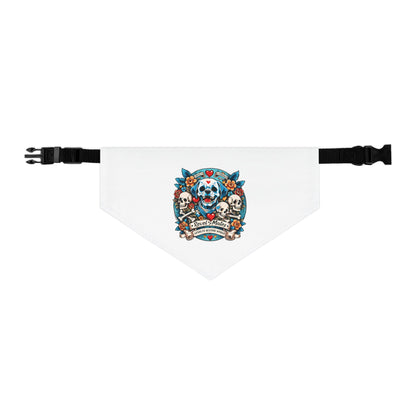 Pet Bandana Collar | Skull Tattoo Design V.2 | 2 colors