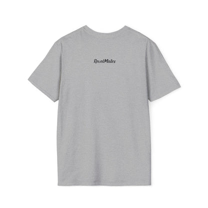 Unisex Softstyle T-Shirt | White & Black RevelMates Square Design | 4 colors