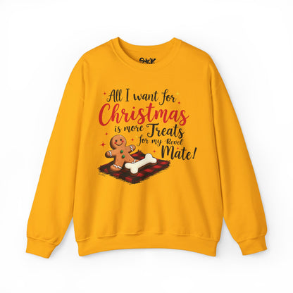 Unisex Heavy Blend Crewneck Sweatshirt | Solid Colors V.1 | Ginger Cookie Mates Design | 14 colors