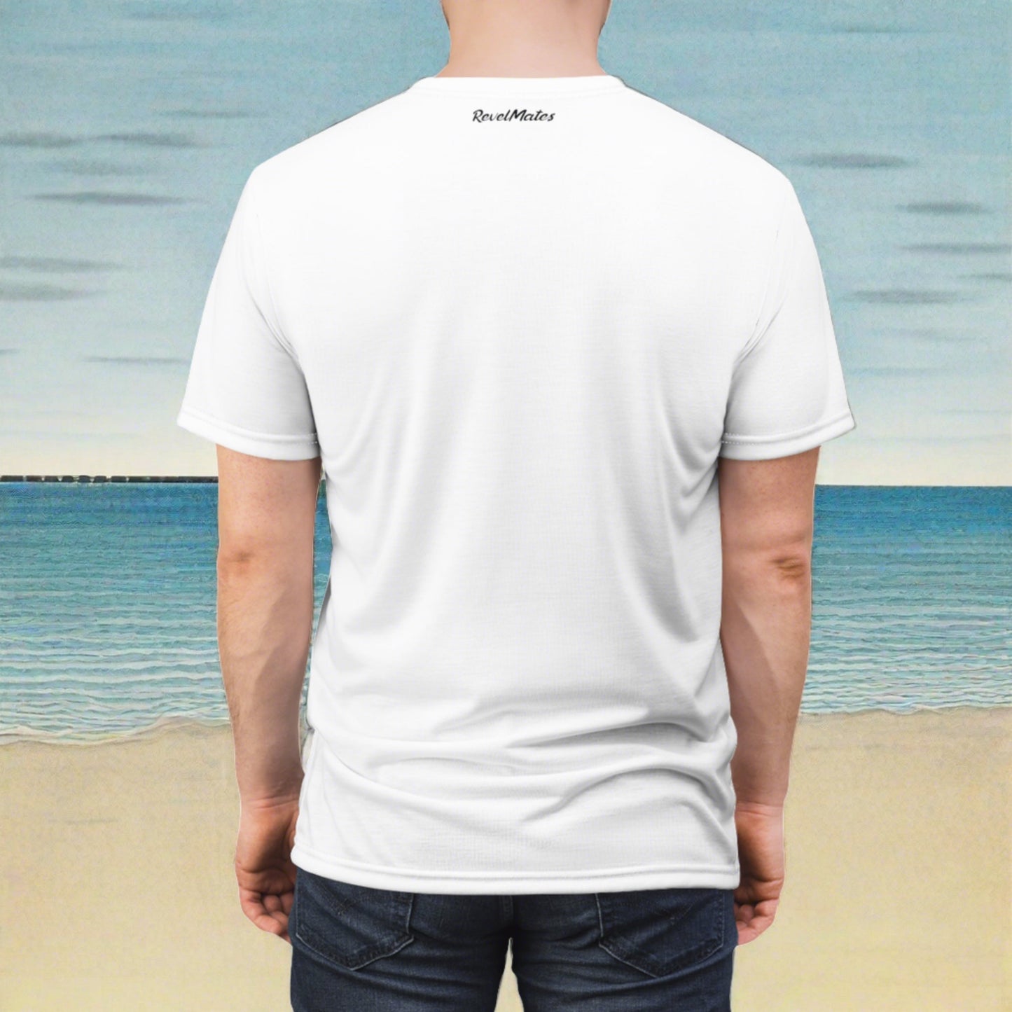 Unisex T-Shirt | All Over Print Tee | White & Black RevelMates Design