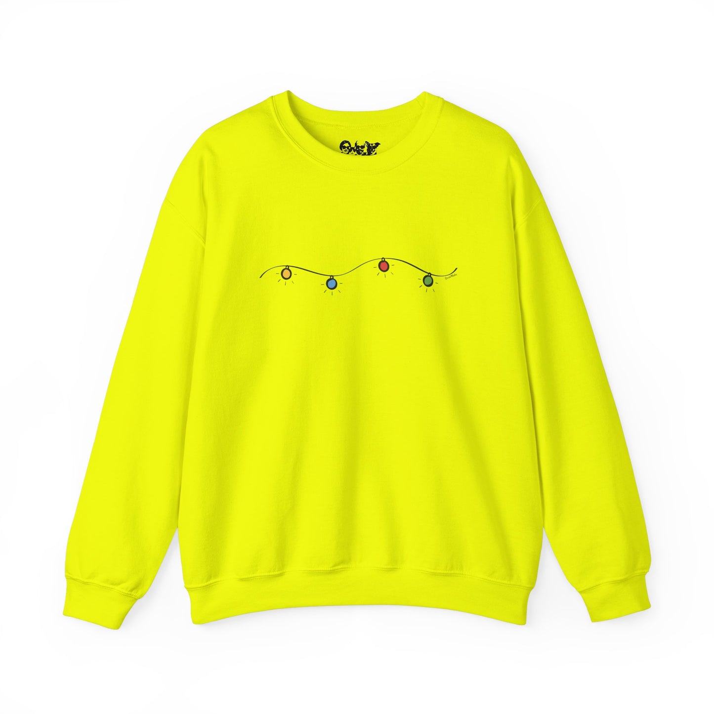 Unisex Heavy Blend Crewneck Sweatshirt | Christmas Lights Design | 8 colors