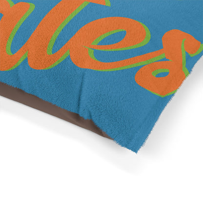 Pet Bed | for Dogs, Cats and all beloved Pets | Blue & Orange RevelMates Design