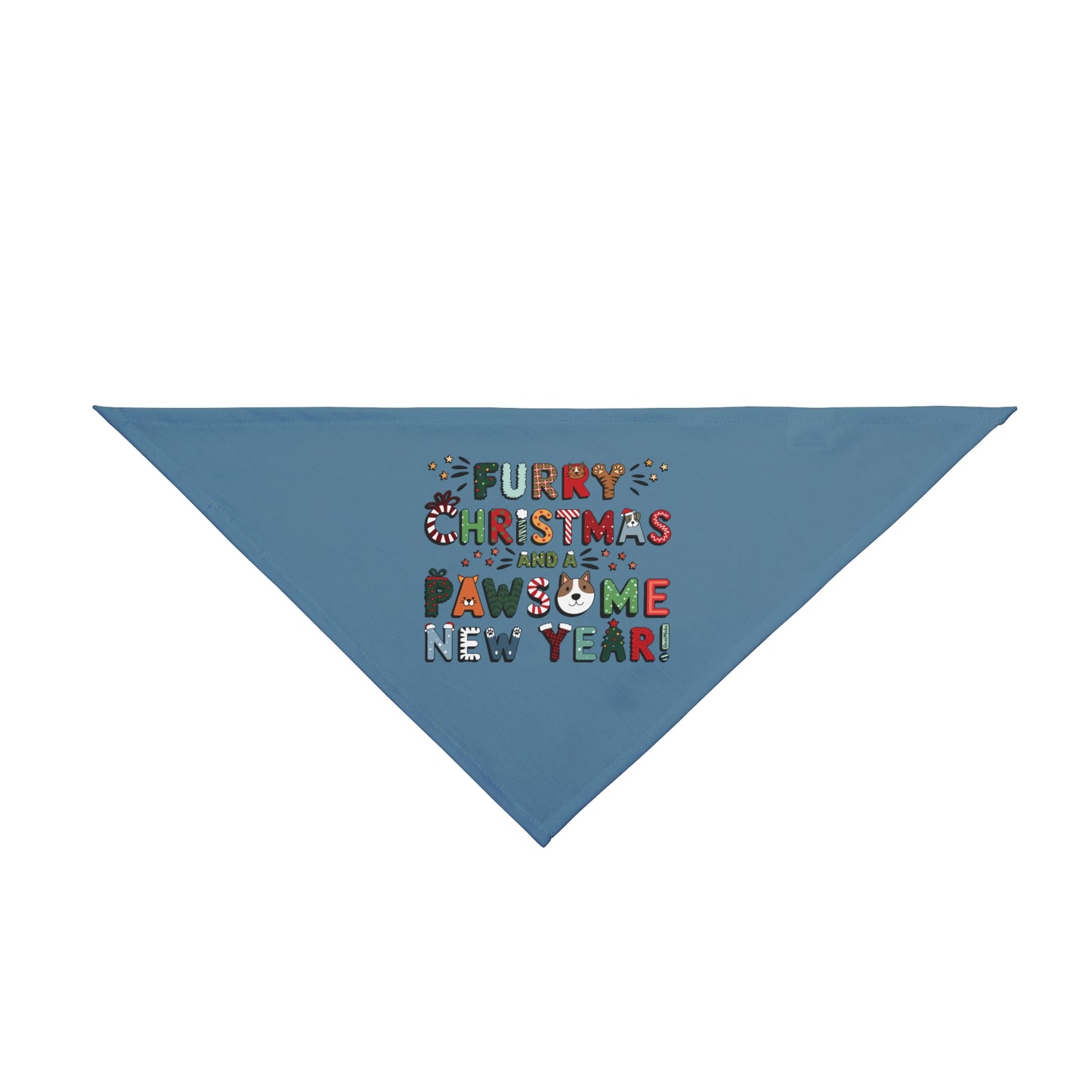 Pet Bandana | Furry Christmas Design | 8 colors