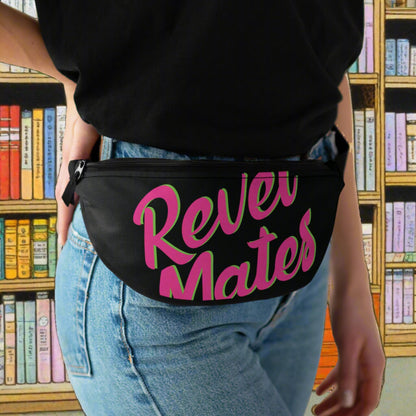 Unisex Fanny Pack | Waist Pack | Hip Pack | Hip Bag | Hips Bag | Waist Bag | Black & Fuchsia RevelMates Design