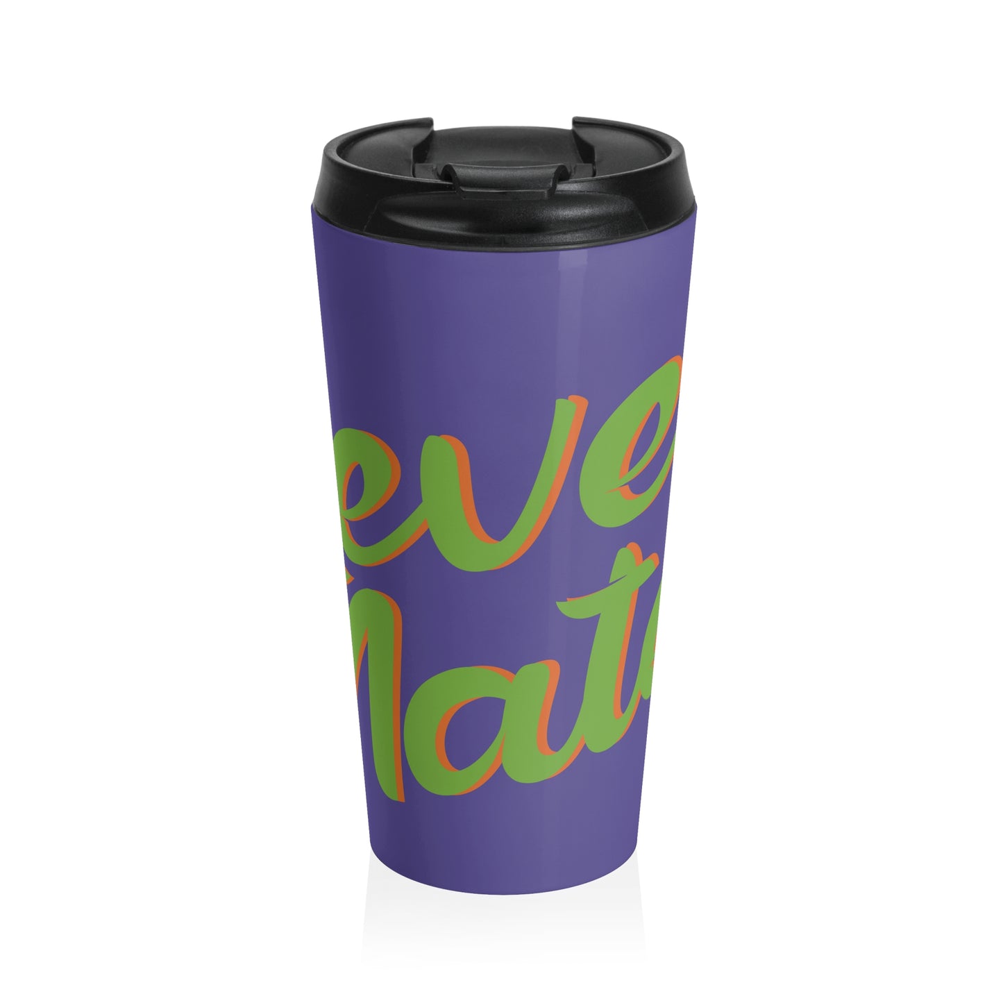 Stainless Steel Travel Mug With Cup 15oz (440ml)| Lavender & Lime RevelMates Design