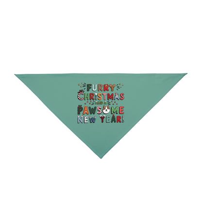 Pet Bandana | Furry Christmas Design | 8 colors