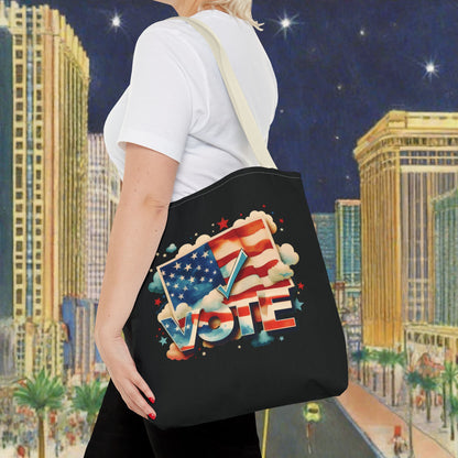 Tote Bag | All Over Print Bag | VOTE Watercolor Design | US Elections | 2 colors