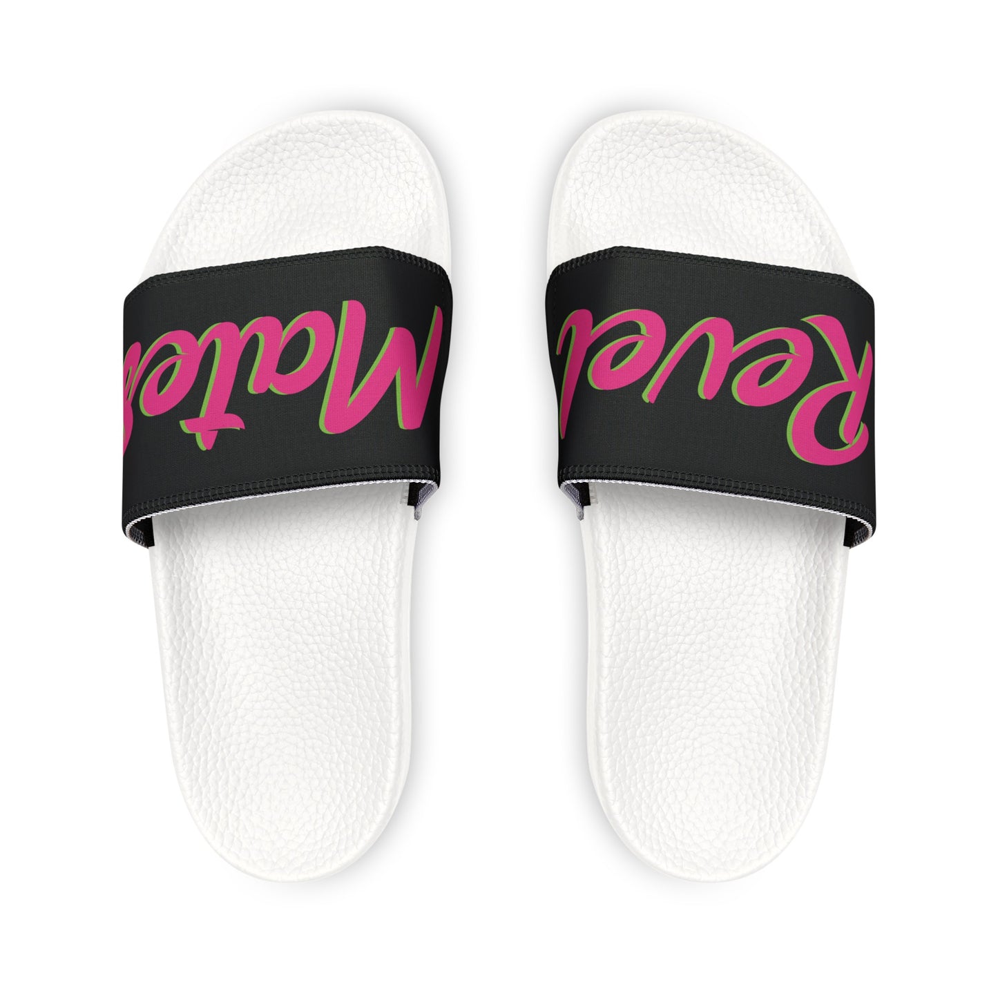 Men's Removable Strap Sandals | Black & Fuchsia RevelMates Design | 2 colors