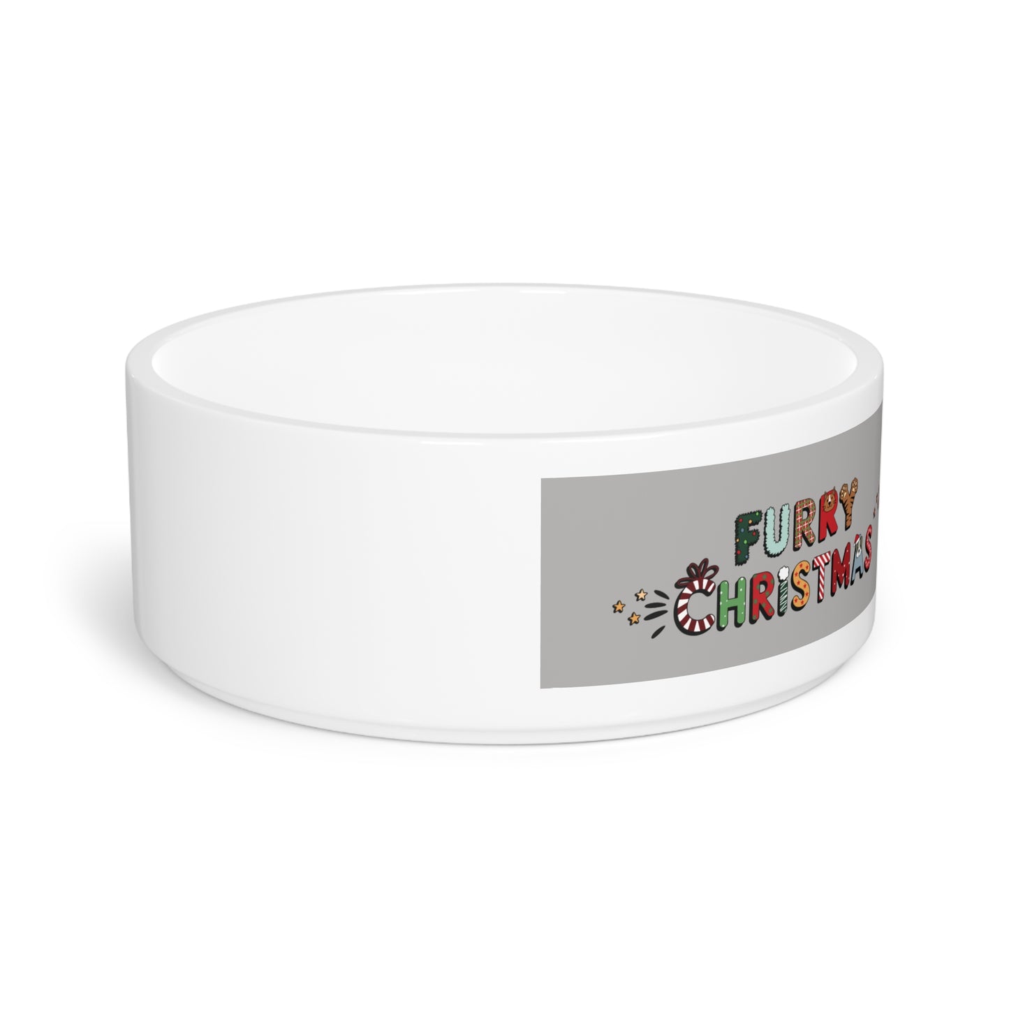 Pet Bowl 16oz (473ml) | Furry Christmas Design | 8 colors