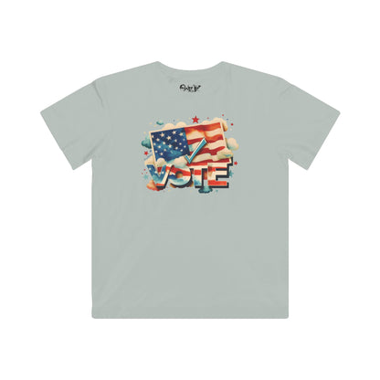 Unisex Kids Lightweight Fine Jersey T-Shirt | VOTE Watercolor Design | US Elections | 13 colors