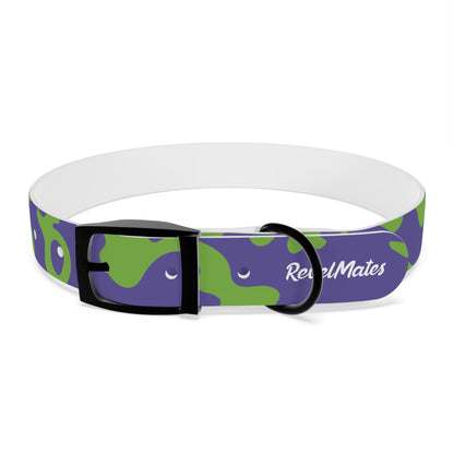 Pet Collar | Camouflage Lavender & Lime Design