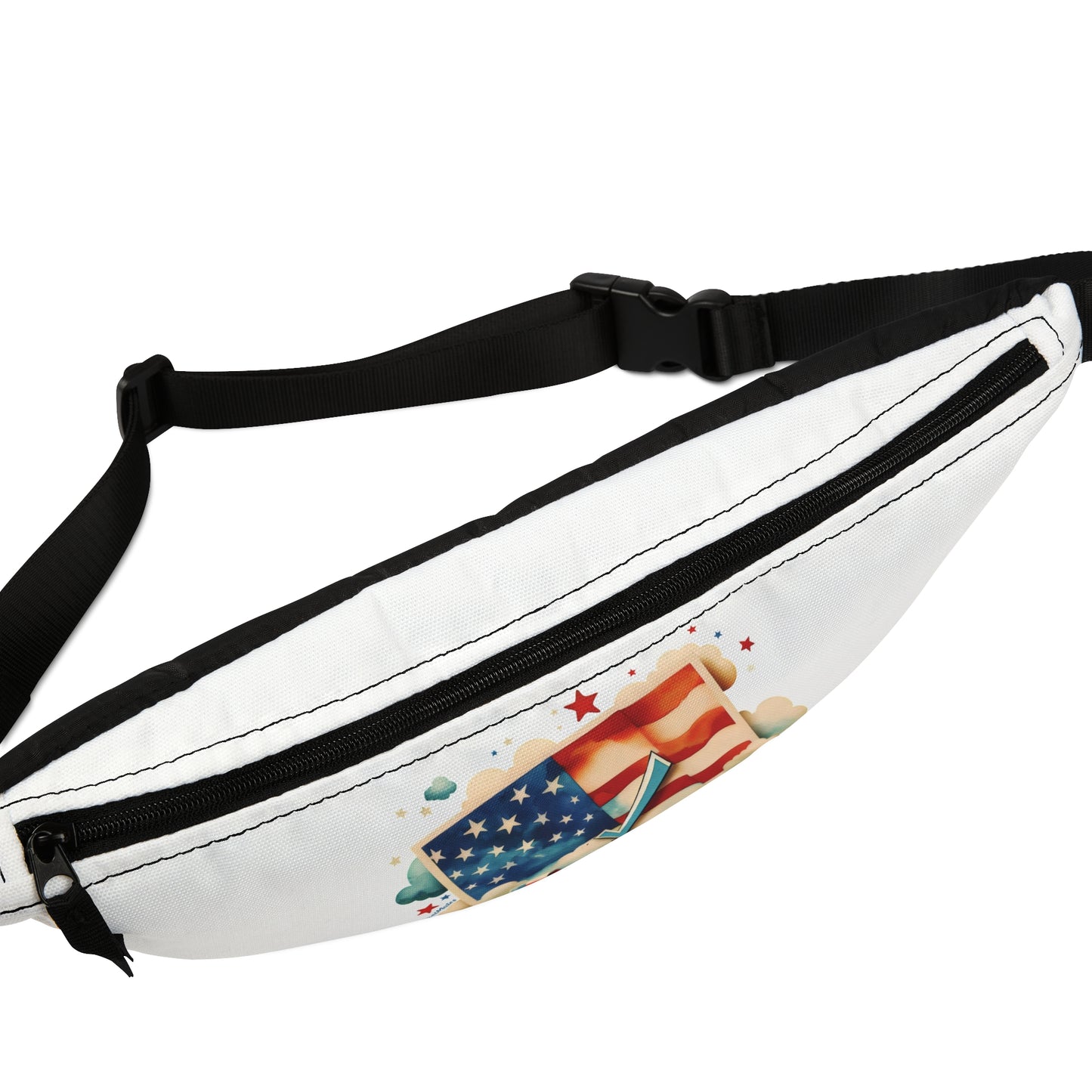 Unisex Fanny Pack | Waist Pack | Hip Pack | Hip Bag | Hips Bag | Waist Bag | VOTE Watercolor Design | US Elections | 2 colors