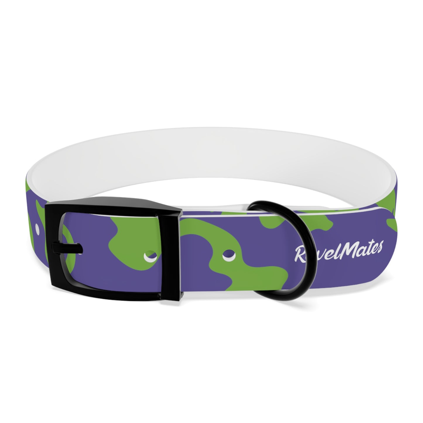 Pet Collar | Camouflage Lavender & Lime Design