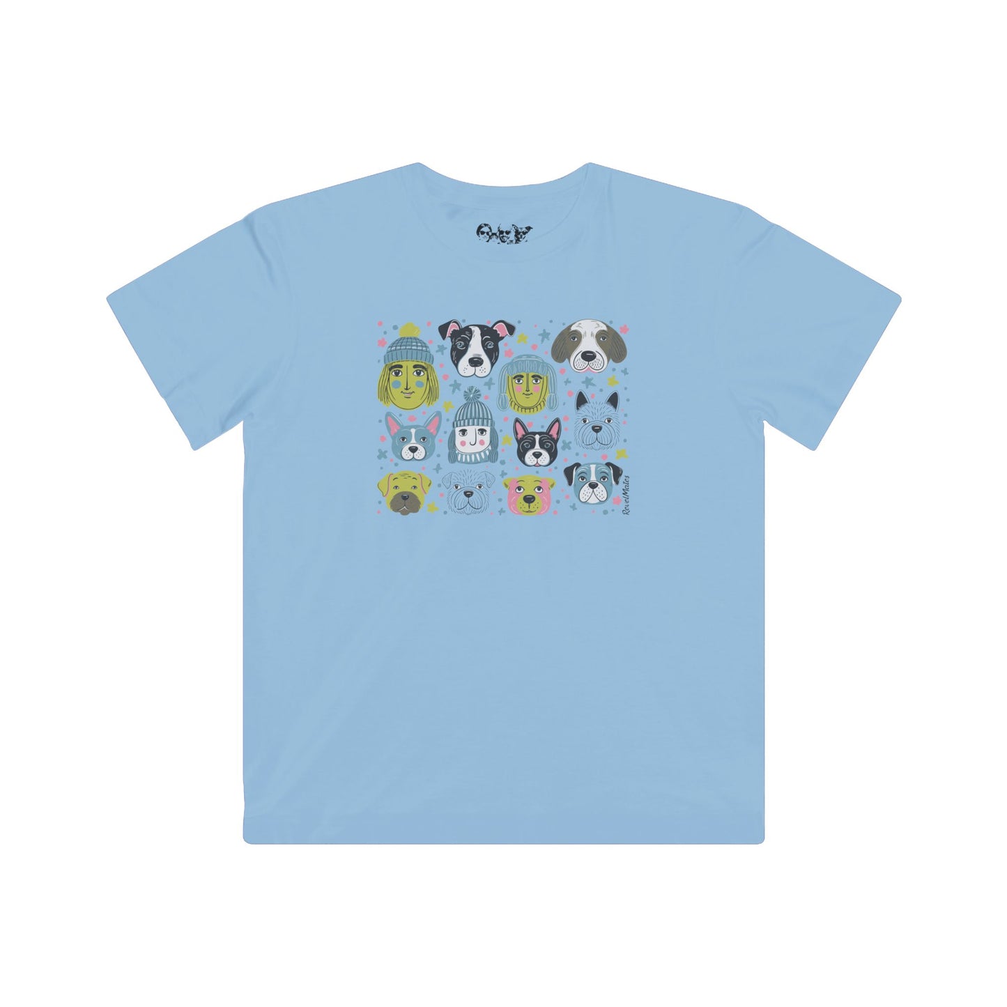 Youth Unisex Lightweight Fine Jersey T-Shirt | Winter Doggies Design| 6 colors