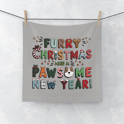 Face Towel | Furry Christmas Design | 3 colors