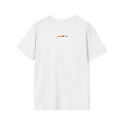 Unisex Softstyle T-Shirt | Blue & Orange RevelMates Square Design | 4 colors