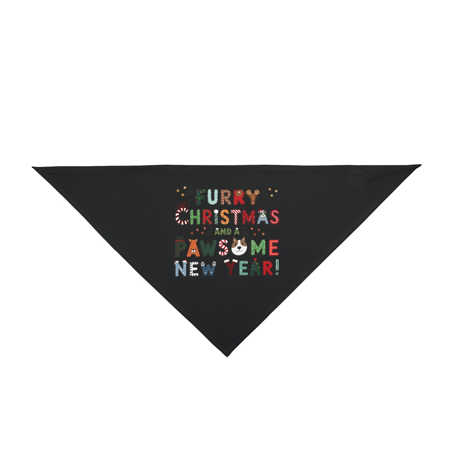 Pet Bandana | Furry Christmas Design | 8 colors