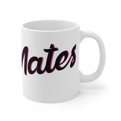 Ceramic Mug 11oz (330 ml) | White & Black RevelMates Design