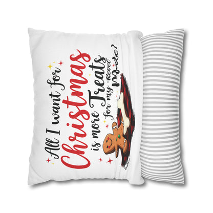 Spun Polyester Square Pillowcase | Ginger Cookie Mates Design | 4 sizes