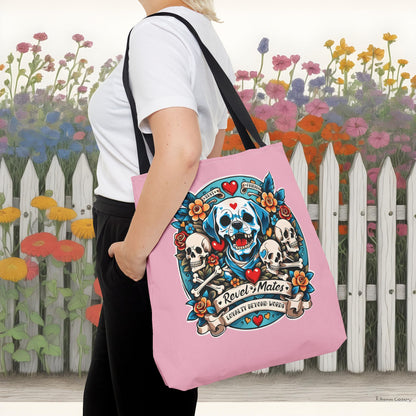 Tote Bag | All Over Print Bag | Dog Skull Tattoo Design