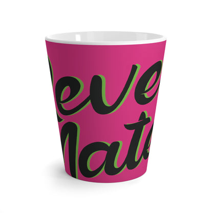 Latte Mug 12oz (350 ml) | Fuchsia & Black RevelMates Design