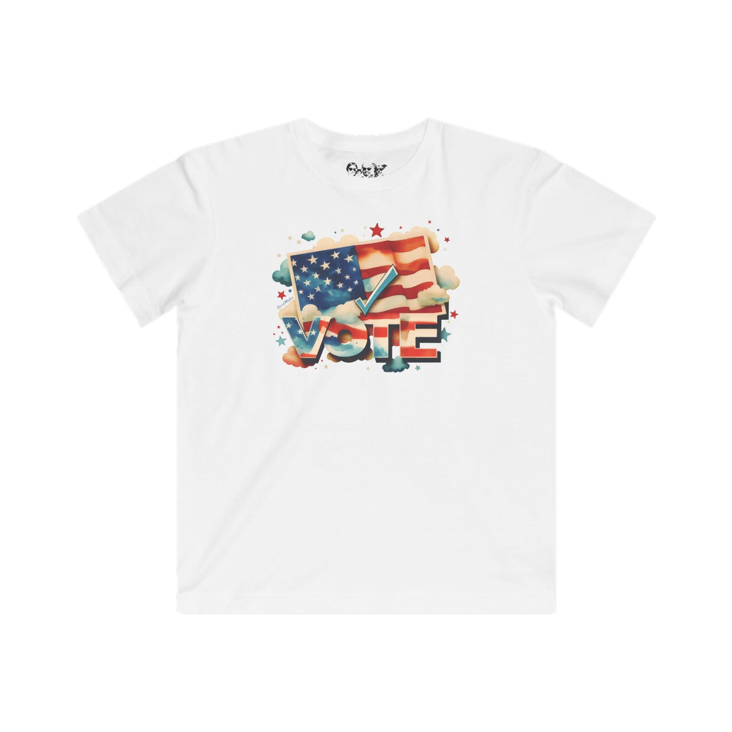 Unisex Kids Lightweight Fine Jersey T-Shirt | VOTE Watercolor Design | US Elections | 13 colors